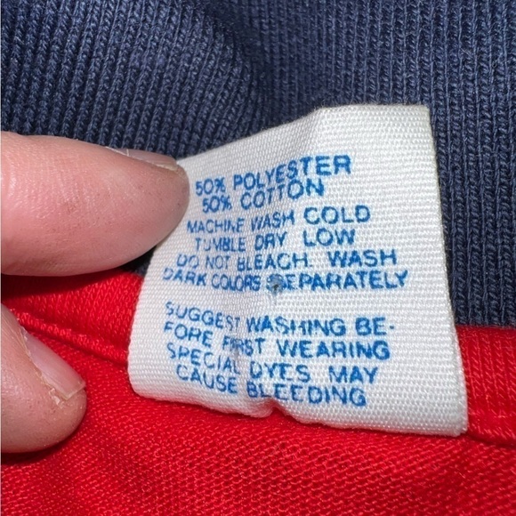 Vintage Adidas long-sleeves T-shirt, L, red. From 1981! - Picture 4 of 7